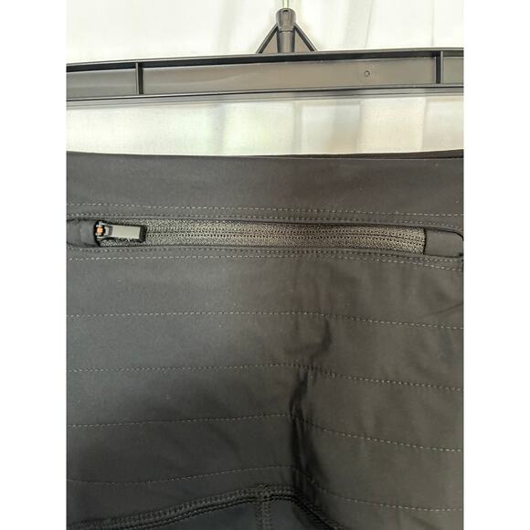 Athleta Peak Hybrid Fleece Tight Women's Medium Black Workout Legging Workout - Picture 7 of 10